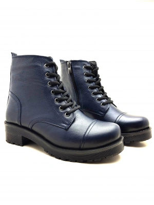 5002 MODA HAKİKİ DERİ KISA FERMARLI BAĞCIKLI KADIN POSTAL BOT