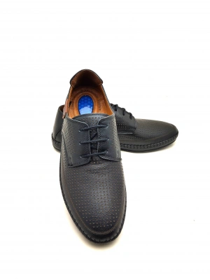 574 CATELLİ BAĞLI SOFT ERKEK İÇİ DIŞI DERİ  LAZER BASKILI CONFORT AYAKKABI