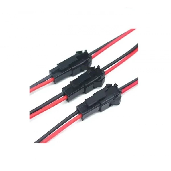 JST SM 2Pin Konnektör - 18AWG 20cm