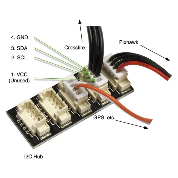 Pixhawk Uçuş Kontrol Kartı I2C Splitter Genişleme Modülü