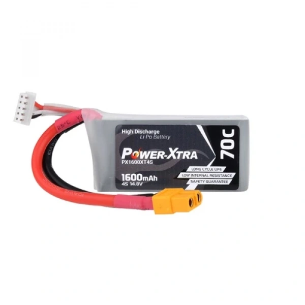 Power-Xtra PX1600XT4S 4S1P 14.8V 1600 mAh Li-Po Pil - 70C