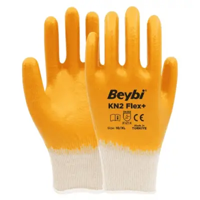 Beybi Kn2 Flex + Pamuklu Nitril İş Eldiveni