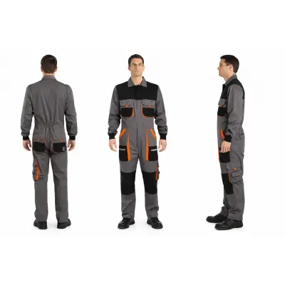 Orange Safety Titan Pro Bütün İş Tulumu Gri