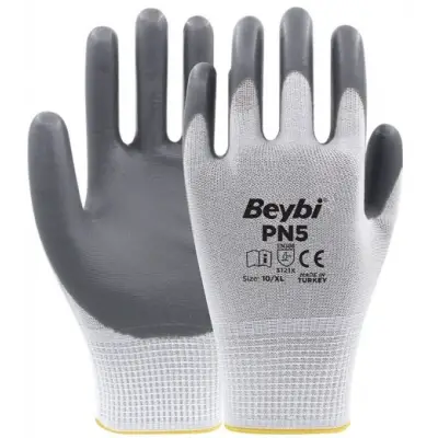 Beybi Pn5 Gri Nitril Eldiveni