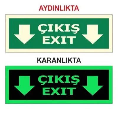 Fotolümen Çıkış Exit Levha