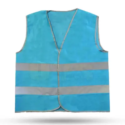 İkaz Yeleği Reflektifli Fosfor Mavi