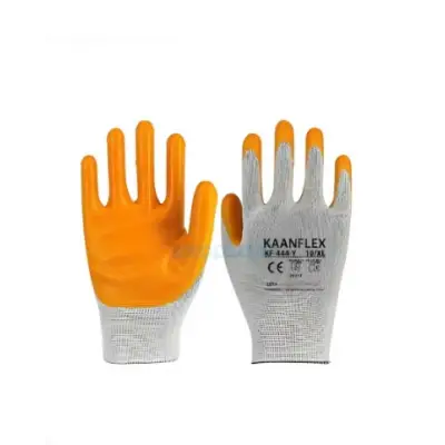 Kaanflex Sarı Nitril İş Eldiveni KF-444-Y 2 Çift