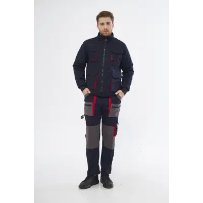 Orange Safety Lacivert Harman Karışımı Ceket Pantolon