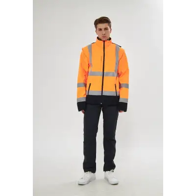 Orange Safety Turuncu Softshell Mont Reflektörlü
