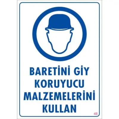 Pvc Levha Baretini Giy Koruyucu Malzemelerini Kullan 25X35 Cm