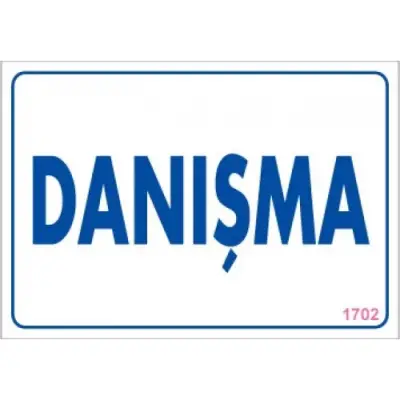 Pvc Levha Danışma 17,5*25 cm