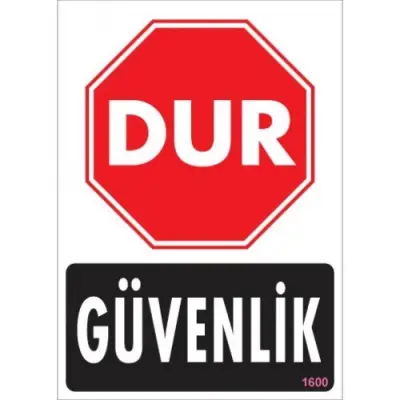 Pvc Levha Dur Güvenlik 25*35 cm