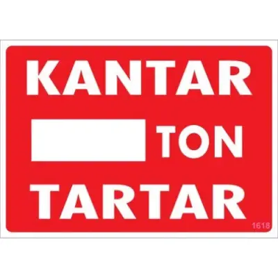 Pvc Levha Kantar Ton Tartar 25*35 cm