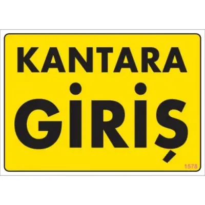 Pvc Levha Kantara Giriş 25*35 cm