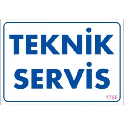 Pvc Levha Teknik Servis 17,5*25 cm