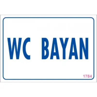 Pvc Levha WC Bayan 17,5*25 cm