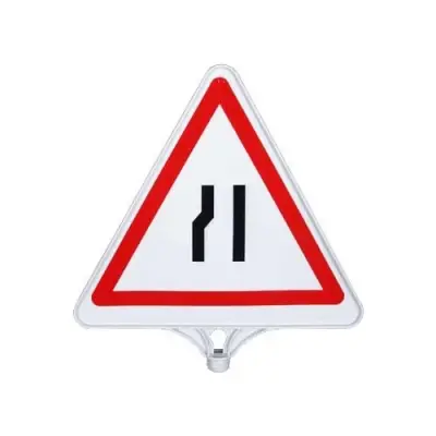 Soldan Daralan Yol Tabelası