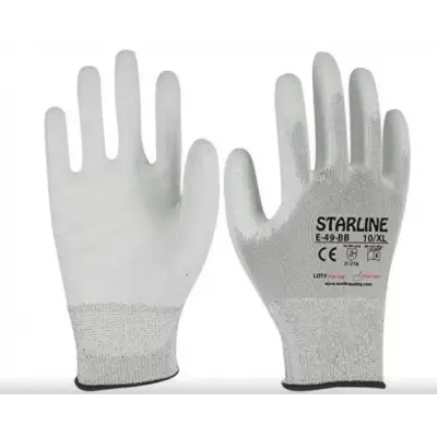 Starline E-49-BB PU (Poliüretan) Kaplı Hassas Montaj Eldiven 10 ÇİFT