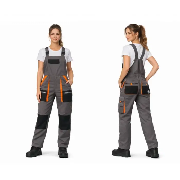 Orange Safety WorkPro Bahçıvan Tulumu Gri