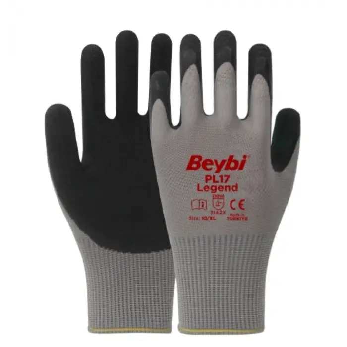 Beybi PL-17 Legend Polyester Örme Lateks Eldiven