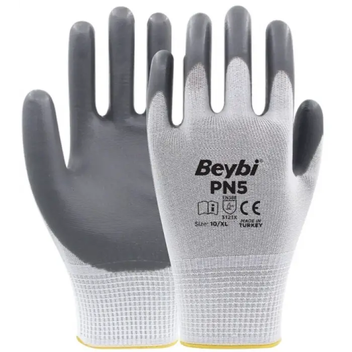 Beybi Pn5 Gri Nitril Eldiveni