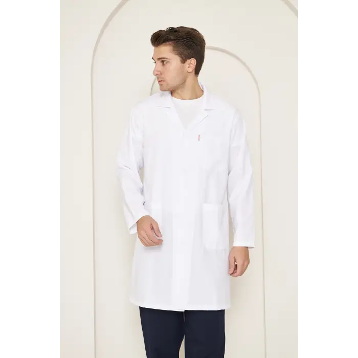 Mervem Erkek Beyaz Önlük Alpaka