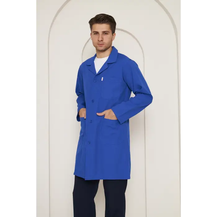 Mervem Erkek Sax mavi İş Önlüğü Alpaka