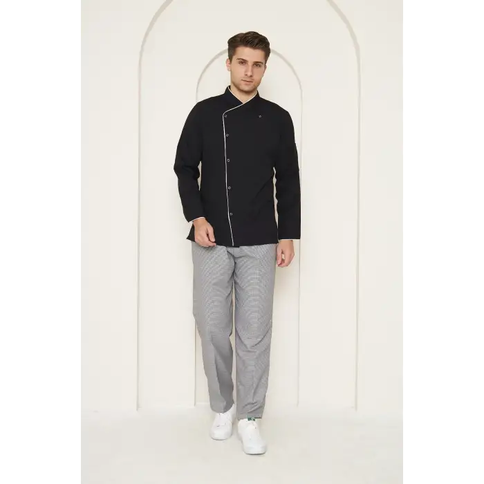 Mervem Siyah Aşçı Ceketi