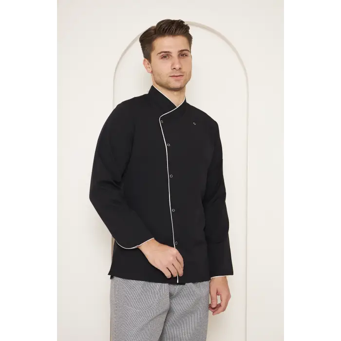 Mervem Siyah Aşçı Ceketi