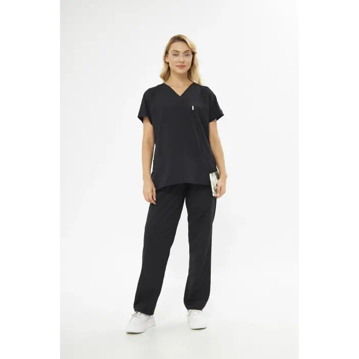 Mervem V Yaka Treecotton Hemşire Takım Scrubs Forma