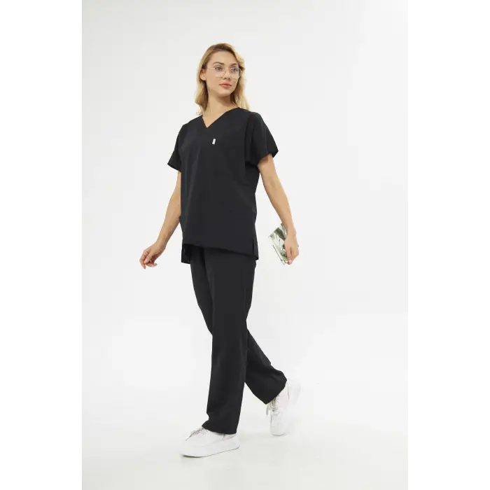 Mervem V Yaka Treecotton Hemşire Takım Scrubs Forma