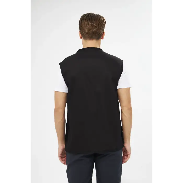 Orange Safety Çok Cepli Lacivert Yelek