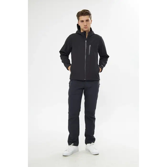 Orange Safety Gri Softshell Mont Ceket ve Pantolon Takım