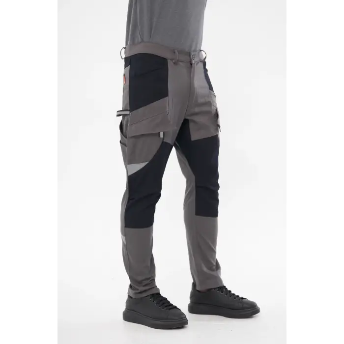 Orange Safety Harman Atak Pantolon Reflektörlü Athens Gri İş Pantolonu