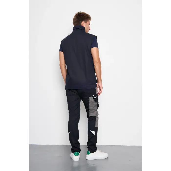 Orange Safety Lacivert Takım Mısır Harman Karışımı Yelek + Pantolon