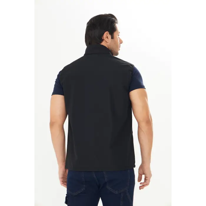 Orange Safety Softshell Siyah Yelek