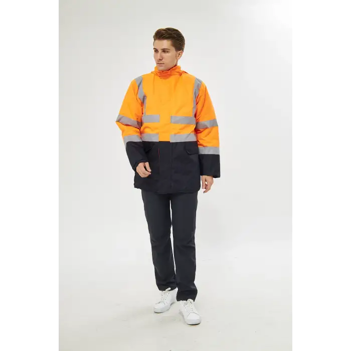 Orange Safety Turuncu Parka Oxford Reflektörlü