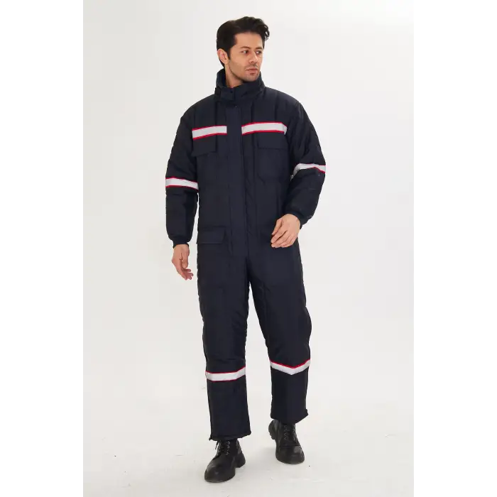 Orange SHD Şişme Soğuk Hava Tulumu Reflektörlü Lacivert