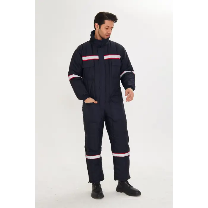 Orange SHD Şişme Soğuk Hava Tulumu Reflektörlü Lacivert