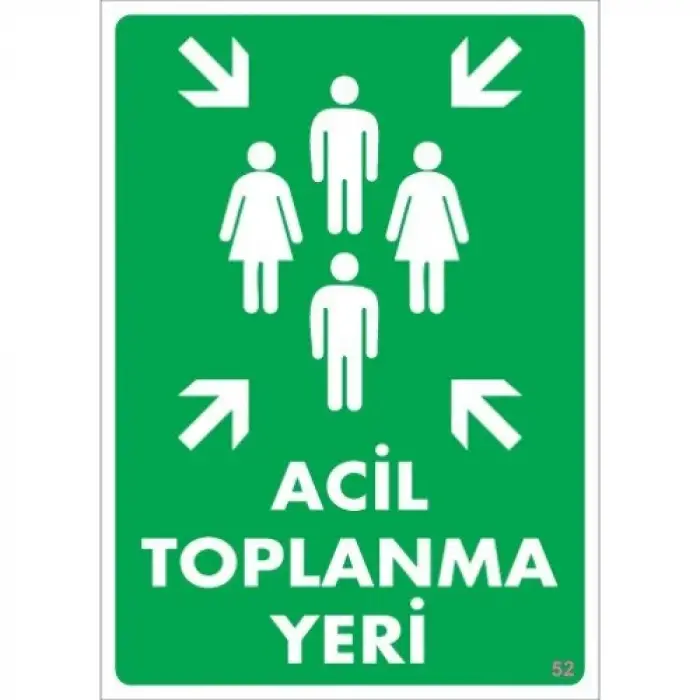 Pvc Levha Acil Toplanma Yeri 25*35cm