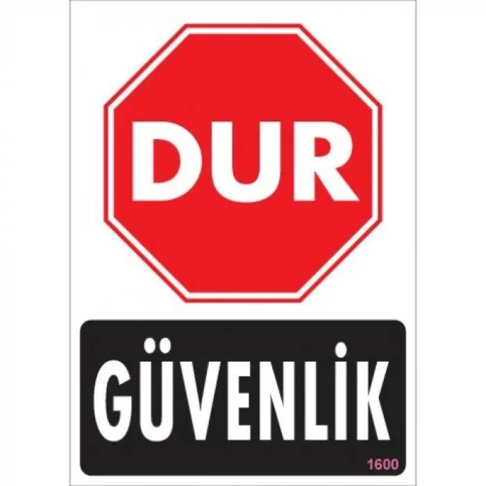Pvc Levha Dur Güvenlik 25*35 cm