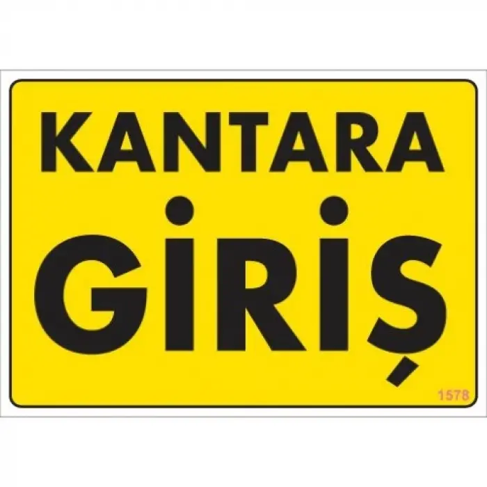 Pvc Levha Kantara Giriş 25*35 cm