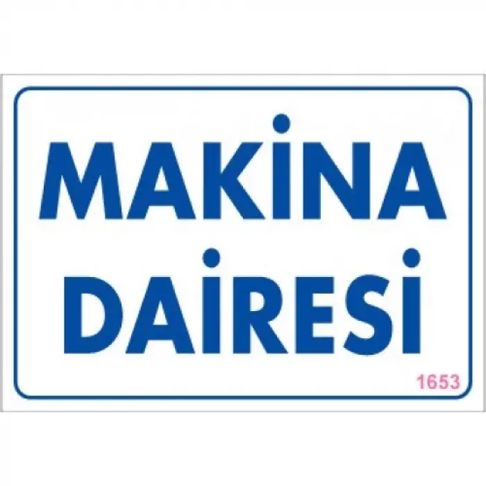 Pvc Levha Makina  Dairesi 17,5*25 cm