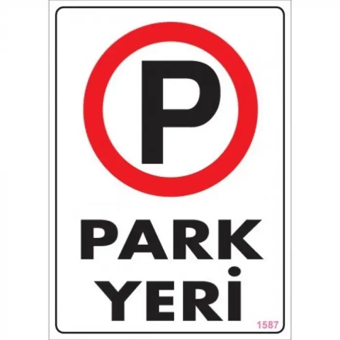 Pvc Levha Park Yeri 25*35 cm