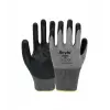 Beybi PN11 Polyester Örme Nitril Eldiven Gri-Siyah