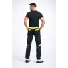 NeoFlex Siyah-Sarı Çok Cepli Teknik İş Pantolonu