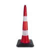 90 cm Trafik Ve Reklam Konisi (Kauçuk Tabanlı)