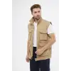 Çok Cepli Bej Yelek