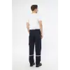 İş Pantolonu 16/12 Gabardin %100 Pamuk Reflektörlü Kargo Cepli
