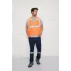Mühendis Tipi Fileli İkaz Yeleği (Turuncu)